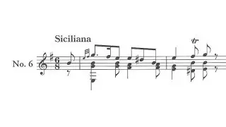 Fernando Sor | Op.2-6 Siciliana | performed by Hiromu Taguchi |