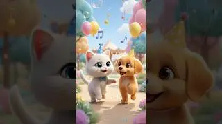 🙀Cute White Cat and Dog Dance | 3D Funny Cartoon Animation | Best Pet Friendship Dance Video🐶