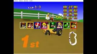 Mario Kart 64 Gameplay Mushroom Cup 150cc Daisy MK8 Deluxe Voice Over Mario