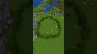 Building CROP FIELDS in my Minecraft Hardcore World #shorts #minecraft