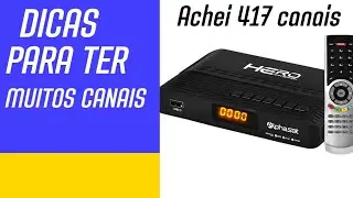 receptor alphasat hero com pouco canais