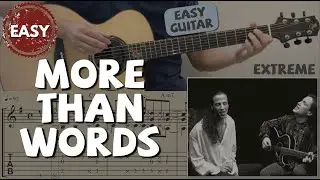 More Than Words / Extreme (Easy Guitar) [Notation + TAB]