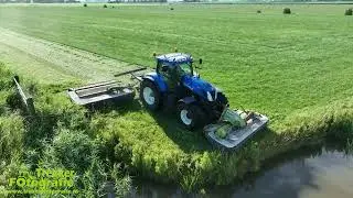 Gras maaien | Okkema | Mowing Grass | Gras M&auml;hen | New Holland + Claas
