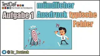 TestDaF. Typische Fehler im MA. Aufgabe 1