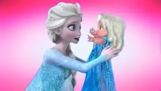 ❤ Frozen Princess Elsa and Baby Puzzle Game for Little Kids ❤