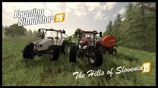Making silage bales in The Hills of Slovenia