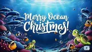 🎄🌊 Title:Ocean Christmas Party Song for Kids | Dolphin, Whale & Octopus Dance | Fun Underwater Xmas