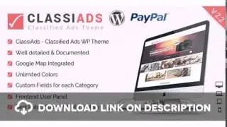Classiads - Classified Ads Wordpress Theme Free Download