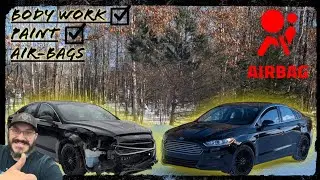 Our Rebuilt Ford Fusion is DONE! NO MORE AIR BAG LIGHT!