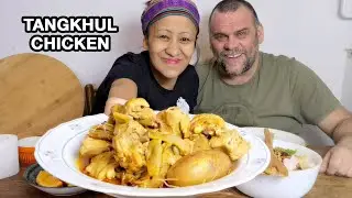 TANGKHUL AUTHENTIC NO OIL CHICKEN STEW  MUKBANG/NORTH EAST INDIAN FOOD/TANGKHUL MUKBANG