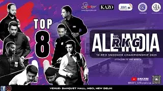 ADITYA MEHTA-PSPB v/s PARAS GUPTA-UP 6TH RKG ALL INDIA 10 RED SNOOKER CHAMPIONSHIP QUARTER-FINAL