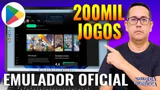 Emulador OFICIAL Google! 200 MIL JOGOS da Play Store Android no PC WINDOWS!