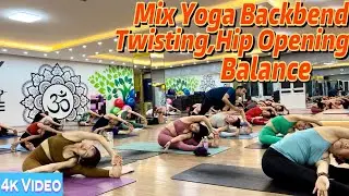 Mix Yoga Backbend,Twisting,Hip Open & Balance For Intermediate To Ad |Master Ranjeet Singh Bhatia |