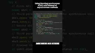 Using blocking synchronous AJAX calls instead of asynchronous methods #javascript #webdev#codingtips