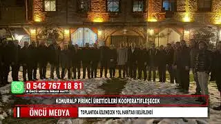 KONURALP PİRİNCİ &Uuml;RETİCİLERİ KOOPERATİFLEŞECEK TOPLANTIDA İZLENECEK YOL HARİTASI BELİRLENDİ
