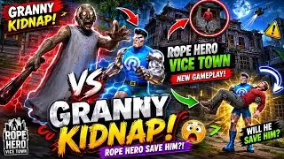 Granny kidnap tipson | rope hero vice town new gameplay video | rope hero VS  granny #granny