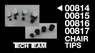 Tech Team's 00814/00815/00816/00817 Black Rubber Chair Tips