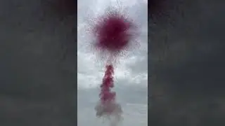 No.5     100 shots Red Hydrangea Color smoke cake