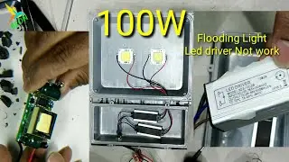 How to Repair LED flood light Led driver
