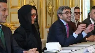 Sheikh Abdullah Bin Zayed Meets Secretary-General of the Elysee Palace in Paris