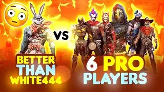 Лучше, чем White444 😳 Против профессиональных игроков || Первый раз 1 против 6 &mdash; Garena Free Fire