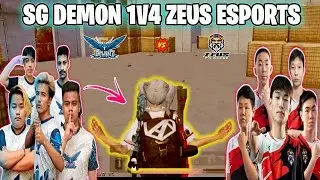 SG DEMON 1V4 ZEUS ESPORTS 🔥 EMOTE AFTER KILLING 😱 | SKYLIGHT GAMING VS ZEUS RIVALRY 😡 | ZEUS VS SG