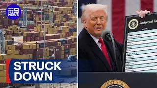 Supreme Court rules Trump's tariffs illegal | 9 News Australia