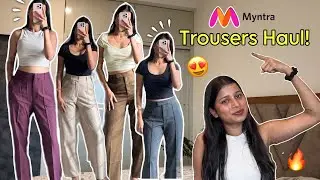 7 High Waist Trousers for Office Wear! 😍 Myntra Try-On Haul | Payal Mahadik #myntra 
