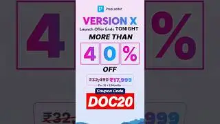🎉 Prepladder Teacher&rsquo;s Day Offer | Coupon Code DOC20 | NEET PG & FMGE Discount