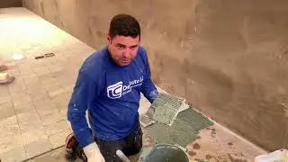 COMO ASSENTAR PEDRA HIJAU 20x20 cm EM PISCINA 🇧🇷