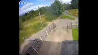 Bike Scooter Gate Crash Compilation Ring Camera