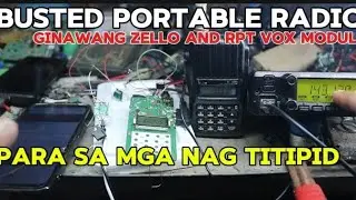 Portable radio ginawang zello patch. at vox rpt. para sa mobile base radio