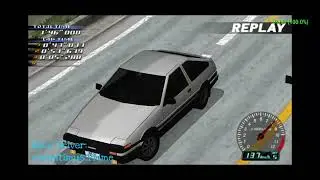 PSP initial D Street Stage Toyota Sprinter Trueno AE86 Time Attack: (3'26