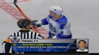 NHL 2004 Penalty Interference - Maxim Kuznetsov (PS2) Los Angeles Kings vs Atlanta Thrashers