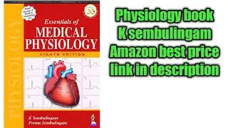 Sembulingam physiology book MBBS first year Amazon best price link in description