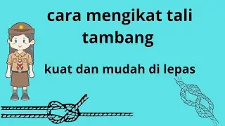 cara mengikat tali tambang ke tiang dengan kuat part 1