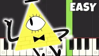 Gravity Falls Song - EASY Piano Tutorial
