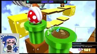 Comp Splatoon Player Struggles to play a Mario game for nearly 4 hours