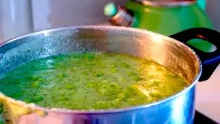 Potato & Peas Creamy Soup