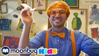 BLIPPI Visits the Children's Museum - Build a Rocket Ship With Blippi | Moonbug Play and Learn