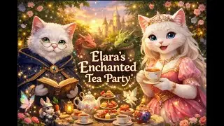 👑☕ Elara&rsquo;s Enchanted Tea Party |Magical Fantasy Garden Story| 魔法茶会 | 魔法の庭 #cat #tea #animation p2