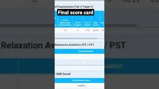 SSC GD 2021 FINAL SCORE CARD #sarkarinaukri #ssf #bsf #cisf #assamrifles #ssb #itbp #viral #shorts
