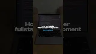 how i mastered full stack ⬇️