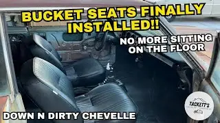 Ковшеобразные сиденья Scat Procar установлены... НАКОНЕЦ-ТО! | Down N Dirty 64 Chevelle Build