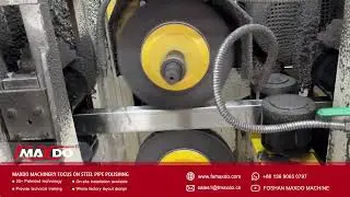 16-Head Wet/Dry Polishing Machine for Square/Rectangular Tubes