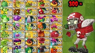 Plants vs zombie 2? 150 Football Zombie vs 50 random plants max level!