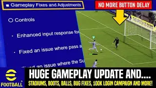 eFootball 2022 | HUGE Gameplay v1.1.0 Improvements!  Dream Team Objectives | Login Campaign 100K!