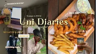 Uni Diaries || lunch date | trying out matcha | laboratory day🧫| Rugby game + more | UKZN student.