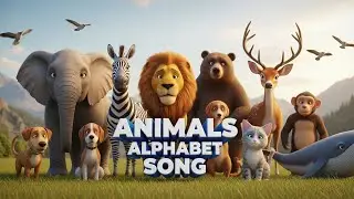 Песенка про животных ABC для детей | Изучаем алфавит от А до Я | Веселый 3D-мультфильм