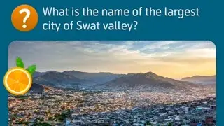 What is the name of the largest city of Swat valley? / general knowledge